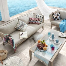 Beige Velma Rope Outdoor Armchair